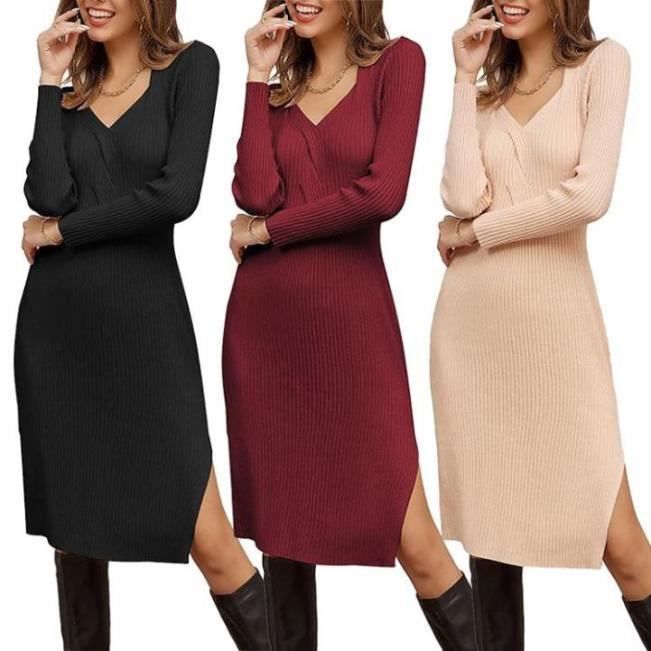 Robe crayon hotsell manche longue