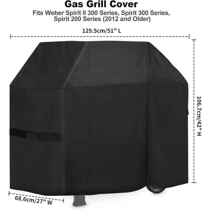 Copertura Per BBQ Weber Spirit 300 - Impermeabile, Traspirante E Resistente Ai Raggi UV - Foto 10