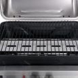 Barbecue gaz avec tablette à 3 couches pour extérieur 92 x 53 x 96 cm Noir et argenté-2