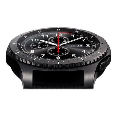 Samsung Gear S3 Classic 46 mm argent montre intelligente avec bande cuir noir 1.3 4 Go Wi Fi NFC Bluetooth 57 g Cdiscount Telephonie