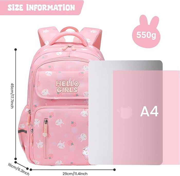 IvyH Sac à Dos Ado Garçon Fille – Léger, Imperméable, Grande Capacité 15,6″ – Cartable Tendance 9-18 Ans École Voyage