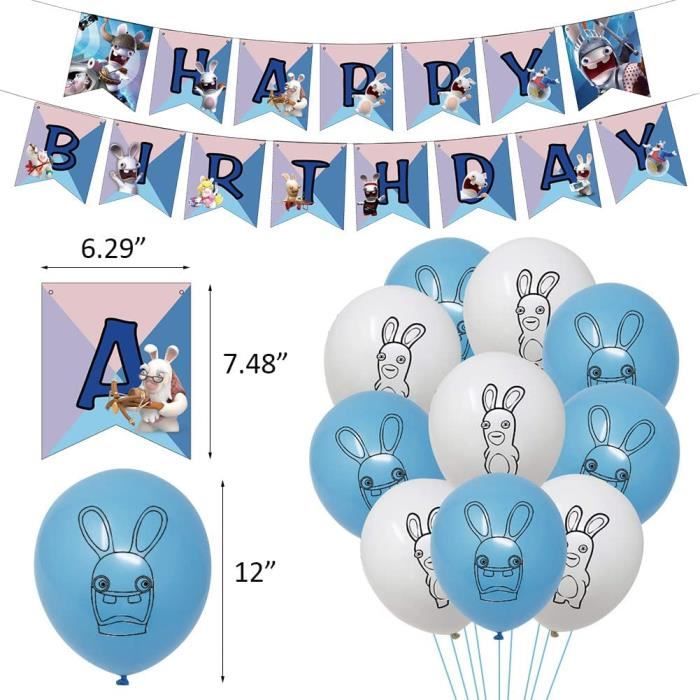 Kit Déco Anniversaire Demon Slayer - 42 Pièces Avec Bannière, Ballons, Décorations Gâteau Et Cupcakes, Thème Anime