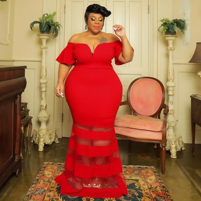 Robe de soirée rouge et blanche outlet