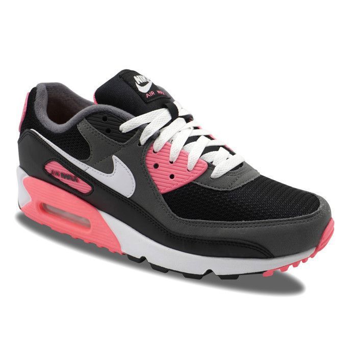 air max 90 pink white black