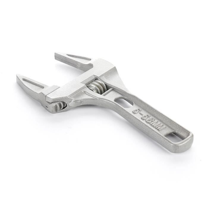 Mini Clé Réglable Pour Salle De Bain, Serrage Solide, Grande Extrémité Ouverte, Clé Multifonctionnelle En Aluminium, Outil De Réparation De Salle De Bains