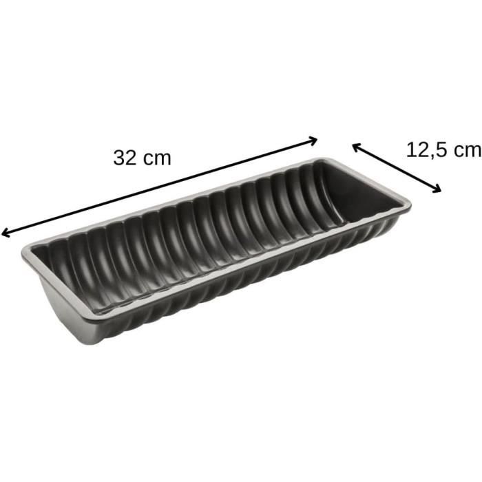 Moule à Cake Navaris 26 Cm – Fonte Rectangulaire Sans Couvercle