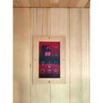 Sauna infrarouge - FRANCE SAUNA - Saulo - 1 place - Émetteurs Quartz et Carbone - Audio MP3/FM-3