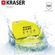 KRASER WA6Y Antivol Moto Bloque Disque Alarme 110dB, Certification CE, Câble Rappel Plus Flexible, 3 Clés, Pochette, 7mm Universel -3