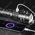 TD® Lampe de poche LED affichage de puissance charge forte lumière patrouille de pêche de nuit projecteur étanche-3