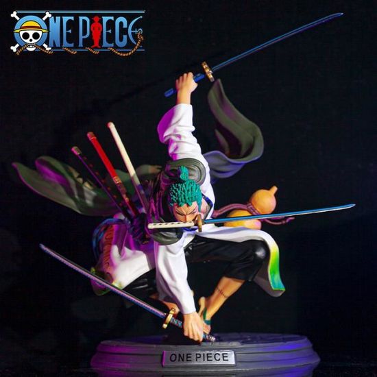 One Piece Anime Heroes Figurine Roronoa Zoro Trois Couteaux Big Thousand  World WA No Kuni PVC Anime Figure Décoration Ornements[38] - Cdiscount Jeux  - Jouets