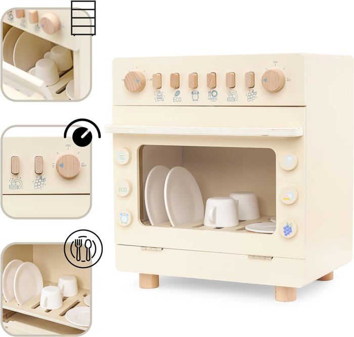 Ensemble de Nettoyage Cuisine avec Brosse Éclatante Écarlate(Couleur