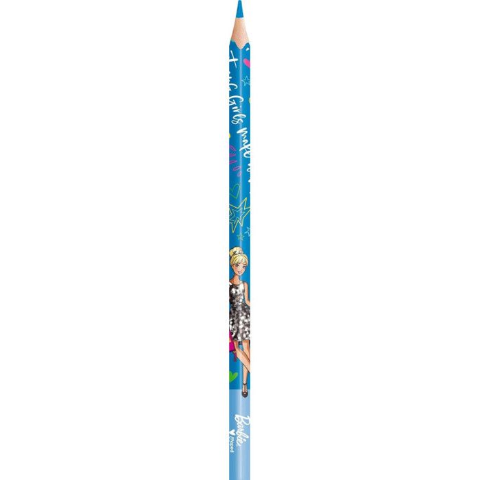 Maped Barbie – 12 Crayons De Couleur Résine – Forme Triangulaire Ergonomique, Mines Résistantes – Collection Officielle