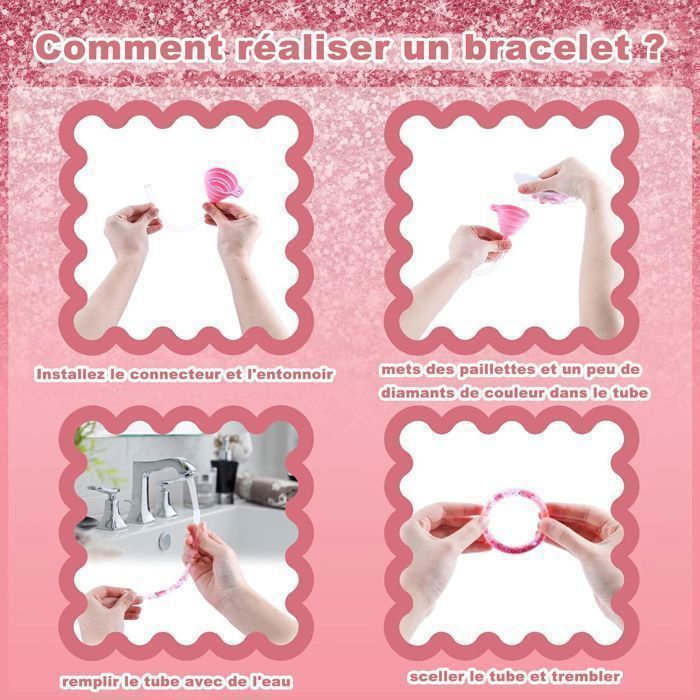 Kit Bijoux Créatif EWRTIUQA – 138 Accessoires Pour Bracelets Et Boucles D'oreilles – Cadeau Fille De 5 à 13 Ans