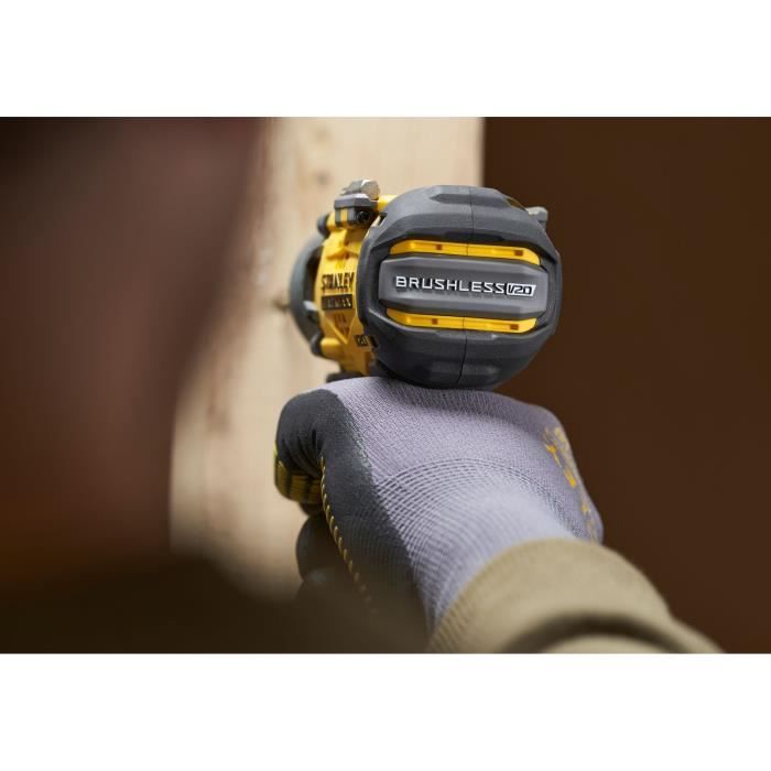 Perceuse-Visseuse Sans Fil STANLEY FATMAX V20 18V – Moteur Sans Balais, 80 Nm (Outil Seul)
