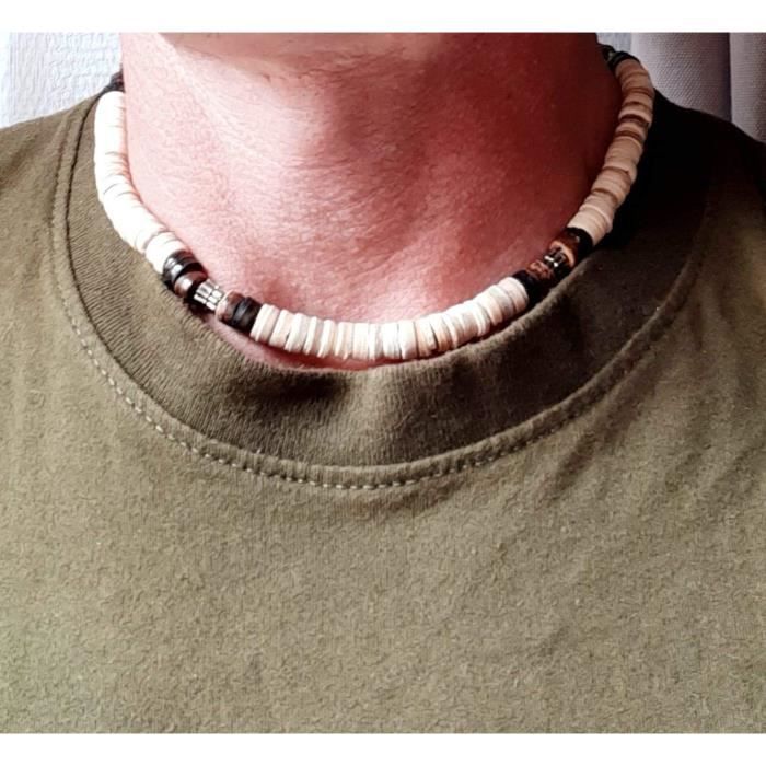 Bijou Collier De Surfeur Homme Collier De Surfeur Femme Pendentif Surf En  Bois De Coco Collier