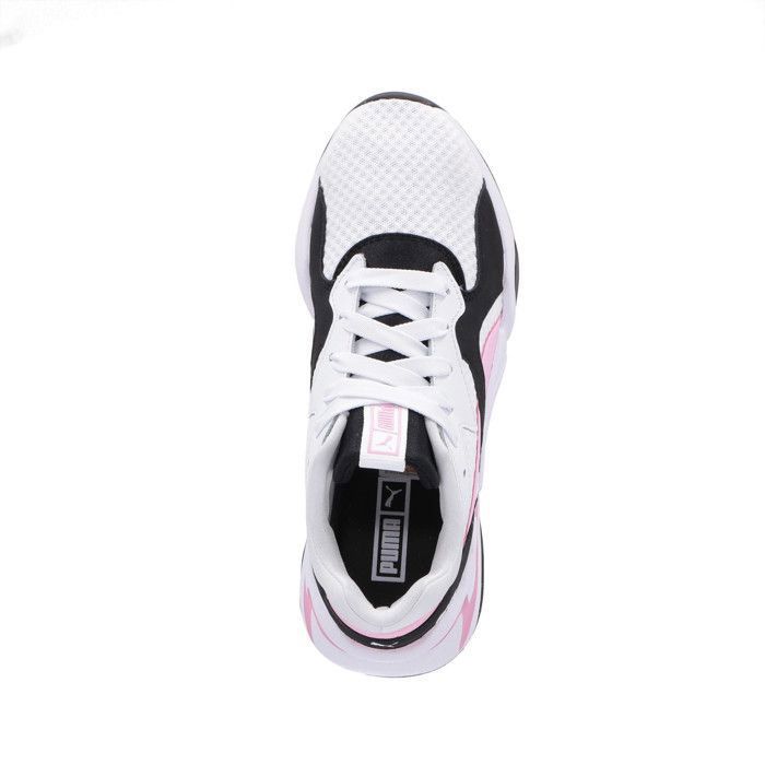 PUMA Baskets Nova 90 s Bloc Blanc Rose Femme Blanc Rose Noir