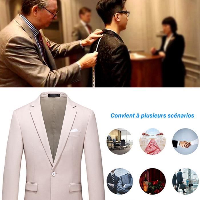 Veste Cravate Noeud Costume Homme 3 Pieces Smoking Mode Fete Soiree Blazer Mariage Business Marque Luxe Costume Hommes Marron
