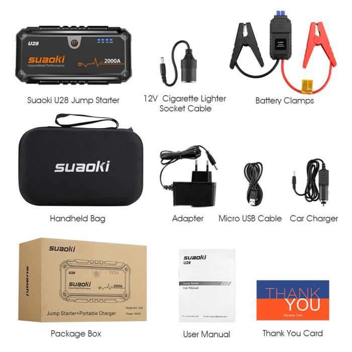 Suaoki u28 car online jump starter