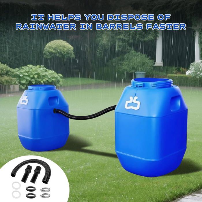 Trop Plein Cuve,2 Pcs Trop Plein Cuve Eau 1000L,Raccord Recuperateur d — free download