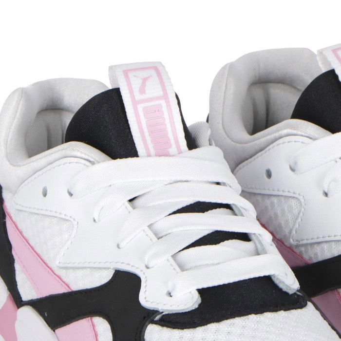 PUMA Baskets Nova 90 s Bloc Blanc Rose Femme Blanc Rose Noir Cdiscount Chaussures