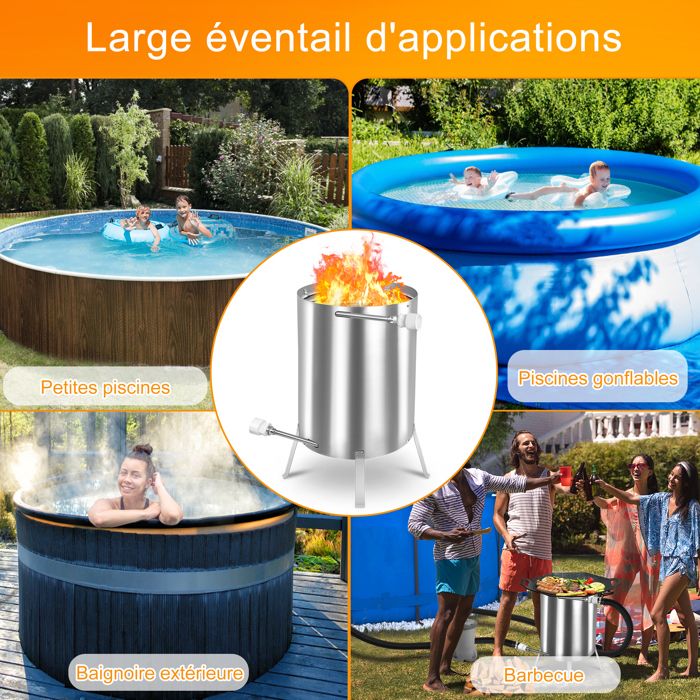 LZQ 2X Chauffage de piscine au feu,chauffant pour piscines en bois — free download