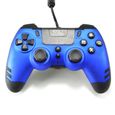 Manette filaire SteelPlay Metaltech Bleue pour PS4-0