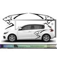 Peugeot Logo Lion ST GTI racing - NOIR - Kit Complet - Tuning Sticker Autocollant Graphic Decals-0