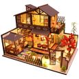 Maisons pour mini-poupées Maquette Maison Maison Miniature Kit De Maison De Poupée Bricolage Maison Assemblée À La Main  363793-0