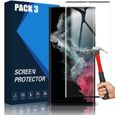 3 Verre Trempé 3D pour Samsung S23 Ultra Protection d'écran Antichoc-0