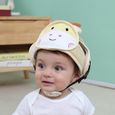 Casque Antichoc de Sécurité 42-62cm Réglable Bébé Infantile Chapeau de Protection pour Marche Rampants Domestique en Coton Douce-0