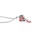 3 -Mode Antique chaussures de basket ball pendentif collier couleur argent à la main collier Hip Hop bijoux pour les hommes de sport-0
