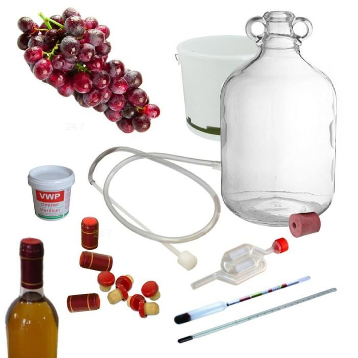 Kit de fabrication traditionnelle Rose vin Traditional Rose Wine