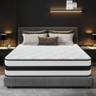 YIDATONG Matelas 140x190 cm - Ep 28 cm, Certifié Oeko-Tex ®, Hybride - Ressorts Ensachés + Mousse mémoire de Forme - Soutien Mi-Ferme