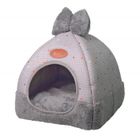IAMS CHIEN 2 en 1 Maison&Coussin Chat Igloo Chat Confortable Nid Chiot Ultra Doux Respirant Portable Panier Niche Caverne