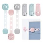 JINZDASU Lot de 6 Sécurité Enfant Bloque Portes de Placard, [Long + court] Serrure de Sécurité pour Tiroir Bébé à Bande Souple