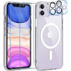 Coque pour iPhone 11 transparente + 2 vitres verre trempé + 2 protège caméras - MASSILIA TECH