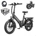 Vélo électrique pliable 20" YOLOWAY -Batterie amovible 36V 12.5Ah- Moteur 522W- Autonomie 50-90 km- Casque et Serrures de voiture