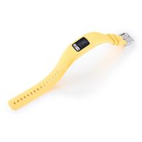 Bracelet en silicone pour Garmin VivoFit 4 Fitness Tracker grande taille en jaune