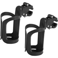 2PCS porte-gobelets universels pour poussette, rotation à 360 °, pour vélo, fauteuil roulant, poussette, bouteille d'eau, porte-café