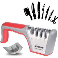 Pierre à Aiguiser 2 Faces 1000/6000 + Guide Angle & Base Silicone – Aiguiseur Couteau Professionnel
