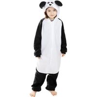 Déguisement panda onesie pour enfant - Funidelia - 117353 - Animaux, Ours - Blanc - Carnaval, Halloween, Noël