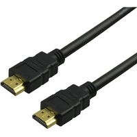 Câble HDMI 1 mètre Haute Vitesse 4K 3D Full Ultra HD TV PC 2.0 1080p Noir 1m