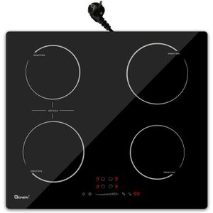 Table à Induction KKT KOLBE IND5901HC 59cm 4 Zones 7kW - Smart, WiFi, Noir