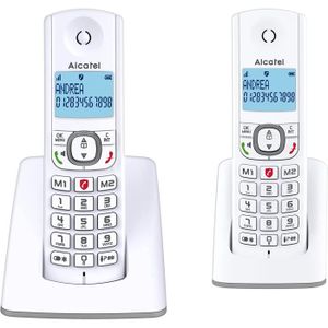 Téléphone fixe Alcatel F530 Duo - Telephone sans fil DECT design