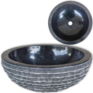 LAVABO - VASQUE Vasque à poser en Marbre 40 x 15 cm - Noir
