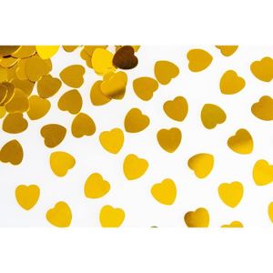 CONFETTIS Confettis de table dorés en forme de cœur - 14 g -