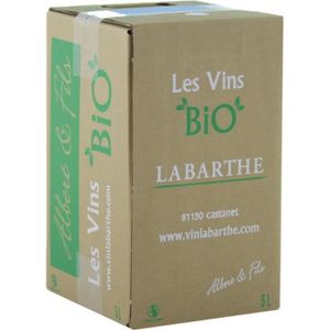 VIN ROUGE BIB Vin Rouge BIO 5 L - AOC Gaillac - Domaine de L