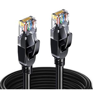 Fictory Câble Ethernet 0,5 m Câble Ethernet Cat7 Câble réseau Plat LAN RJ45 Cordon de raccordement 