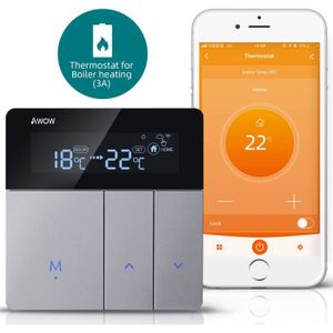 THERMOSTAT D'AMBIANCE Thermostat WiFi pour Chaudière à Gaz-Eau, Thermost