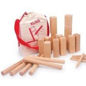 Kubb Finlandais Relaxdays En Bois Noir – Jeu De Quilles Numérotées 2 à 6 Joueurs, Sac De Transport Inclus